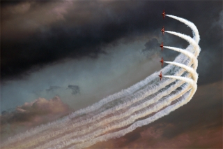 27 sierpnia 2005 Radom Air Show, Red Arrows on British Aerospace Hawk T1A